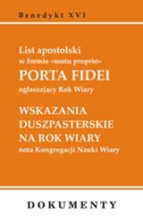 Foto 'List apostolski w formie 'motu proprio' PORTA FIDEI og�aszaj�cy Rok Wiary'