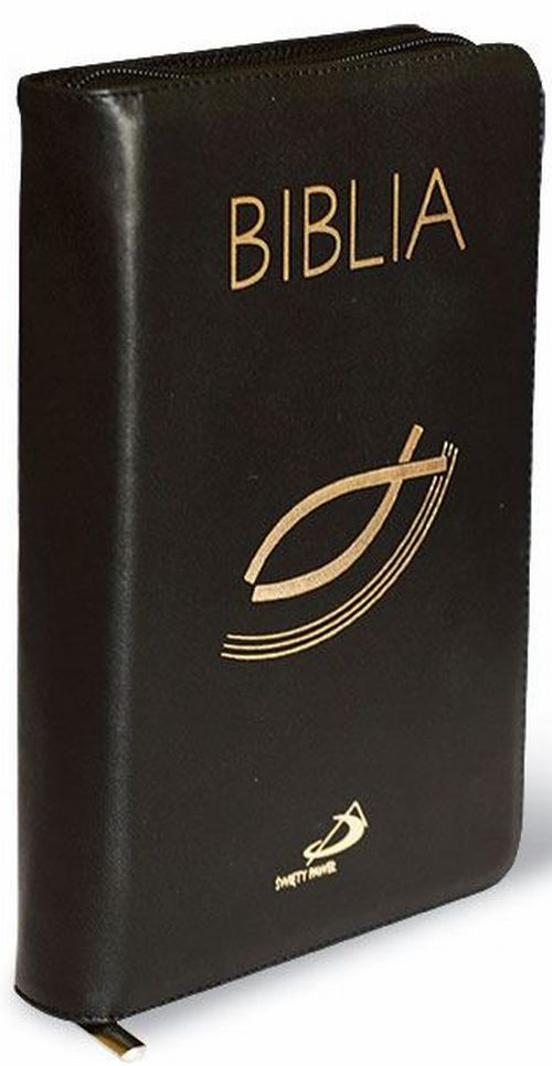Biblia (oprawa skóra naturalna, z suwakiem)