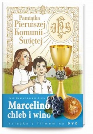 Pamiątka Pierwszej Komunii Św. Marcelino chleb i wino