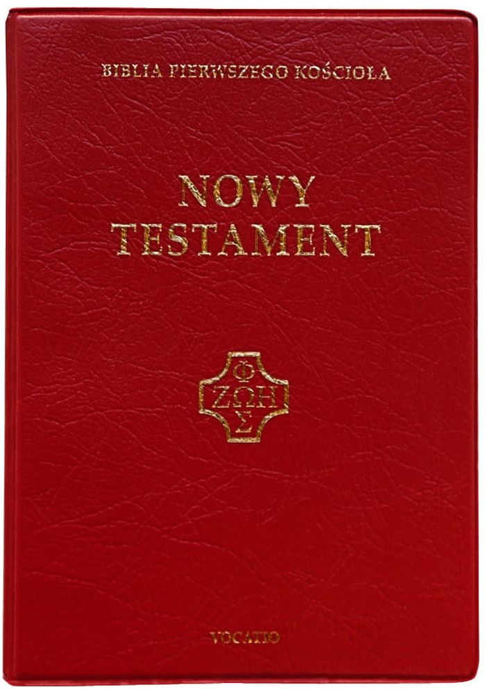 Biblia pierwszego Kościoła, burgundowa z paginatorami i suwakiem
